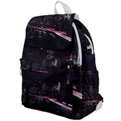 New York City Night Top Flap Backpack by Vaneshart