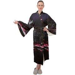 New York City Night Maxi Velour Kimono by Vaneshart