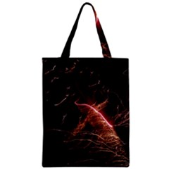 Light Night Dark Sparkler Firework Darkness Bonfire Celebrate Thanksgiving Screenshot Special Effect Zipper Classic Tote Bag by Vaneshart