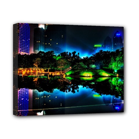 Night City Canvas 10  X 8  (stretched) by Vaneshart