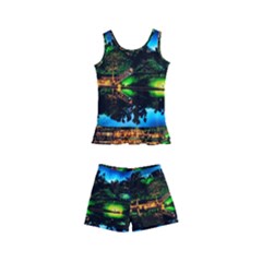 Night City Kids  Boyleg Swimsuit by Vaneshart