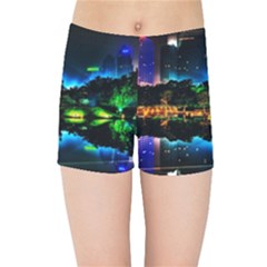 Night City Kids  Sports Shorts by Vaneshart