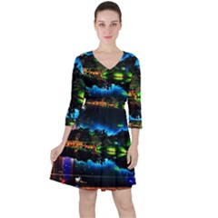 Night City Ruffle Dress by Vaneshart