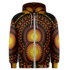 Spiral Pattern Circle Neon Psychedelic Illustration Design Symmetry Shape Mandala Men s Zipper Hoodie