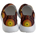 Spiral Pattern Circle Neon Psychedelic Illustration Design Symmetry Shape Mandala Women s Lightweight Slip Ons View4