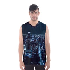 Building Night City Men s Sportswear by Vaneshart