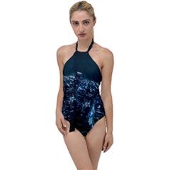 Building Night City Go With The Flow One Piece Swimsuit by Vaneshart