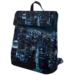 Building Night City Flap Top Backpack by Vaneshart