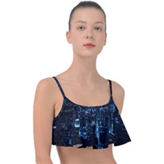 Building Night City Frill Bikini Top