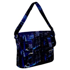 Night City Dark Buckle Messenger Bag by Vaneshart