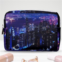 Night City Dark Make Up Pouch (medium) by Vaneshart