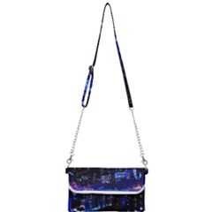 Night City Dark Mini Crossbody Handbag by Vaneshart