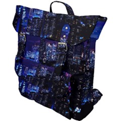 Night City Dark Buckle Up Backpack by Vaneshart