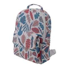 Leaves Art Pattern Flap Pocket Backpack (large) by Vaneshart