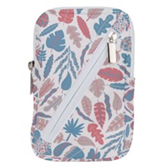 Leaves Art Pattern Belt Pouch Bag (large)