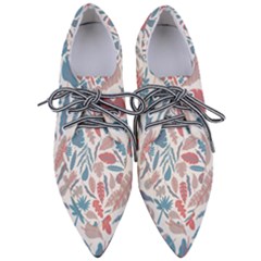 Leaves Art Pattern Women s Pointed Oxford Shoes by Vaneshart