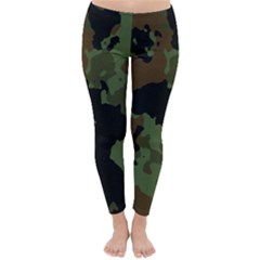 Beautiful Army Camo Pattern Classic Winter Leggings by Vaneshart