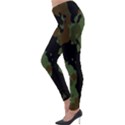 Beautiful Army Camo Pattern Lightweight Velour Leggings View3