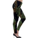 Beautiful Army Camo Pattern Lightweight Velour Leggings View4