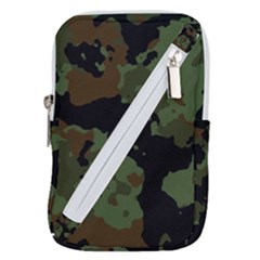 Beautiful Army Camo Pattern Belt Pouch Bag (large) by Vaneshart