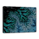 Creative Wing Abstract Texture River Stream Pattern Green Geometric Artistic Blue Art Aqua Turquoise Canvas 16  x 12  (Stretched) View1