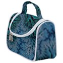 Creative Wing Abstract Texture River Stream Pattern Green Geometric Artistic Blue Art Aqua Turquoise Satchel Handbag View1