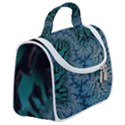 Creative Wing Abstract Texture River Stream Pattern Green Geometric Artistic Blue Art Aqua Turquoise Satchel Handbag View2