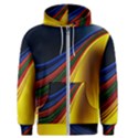 Abstract Spiral Wave Line Color Colorful Yellow Paper Still Life Circle Font Illustration Design Men s Zipper Hoodie View1