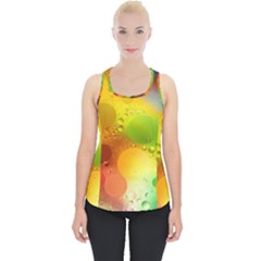 Abstract Sunlight Flower Reflection Color Macro Floating Yellow Circle Macro Photography Spheres Oil Piece Up Tank Top by Vaneshart