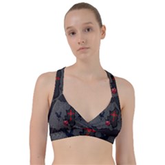 The Crows With Cross Sweetheart Sports Bra