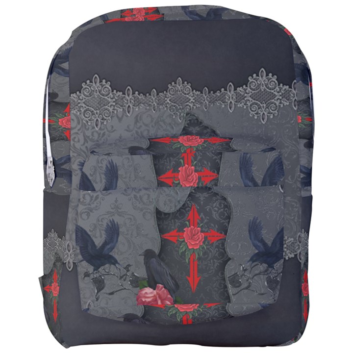 The Crows With Cross Full Print Backpack