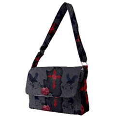 The Crows With Cross Full Print Messenger Bag