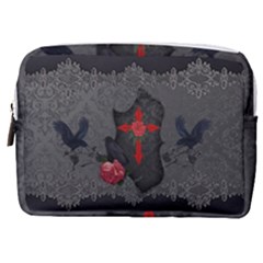 The Crows With Cross Make Up Pouch (medium) by FantasyWorld7