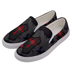 The Crows With Cross Men s Canvas Slip Ons