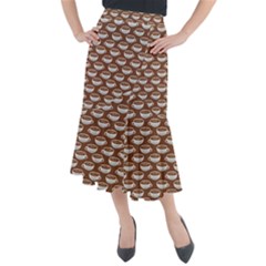 Coffee On Coffee Midi Mermaid Skirt