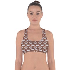 Coffee On Coffee Cross Back Hipster Bikini Top 