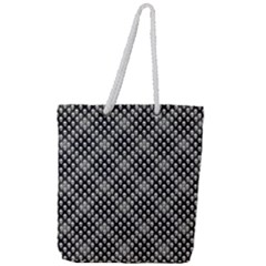 Sketchy Skulls Pattern Full Print Rope Handle Tote (large) by bloomingvinedesign