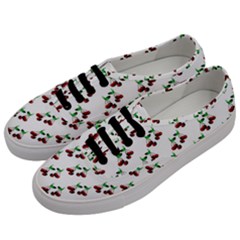 Cherries Pattern Men s Classic Low Top Sneakers by bloomingvinedesign