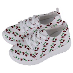 Cherries Pattern Kids  Lightweight Sports Shoes by bloomingvinedesign