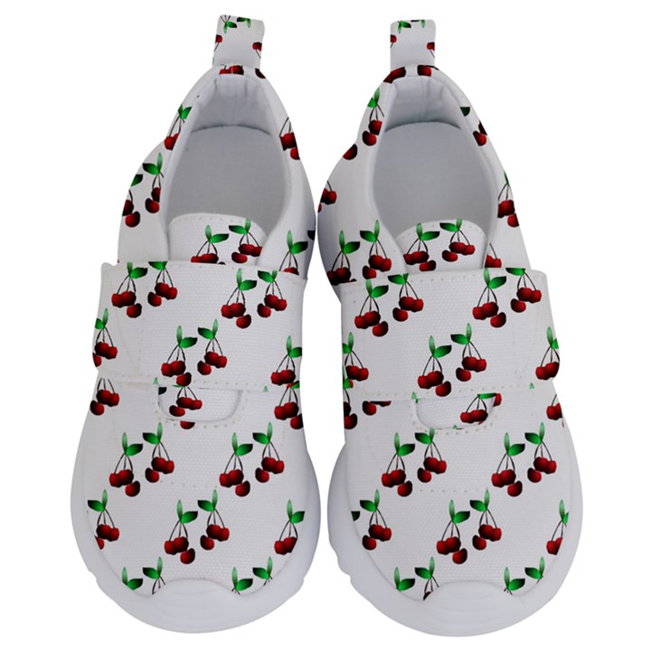 Cherries Pattern Kids  Velcro No Lace Shoes