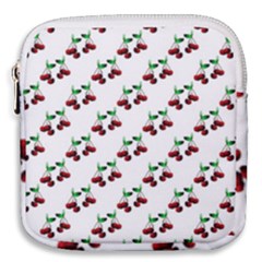 Cherries Pattern Mini Square Pouch by bloomingvinedesign