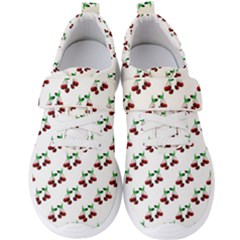 Cherries Pattern Men s Velcro Strap Shoes by bloomingvinedesign