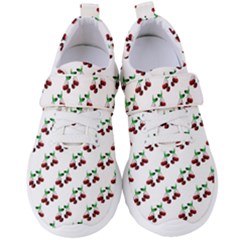 Cherries Pattern Women s Velcro Strap Shoes by bloomingvinedesign