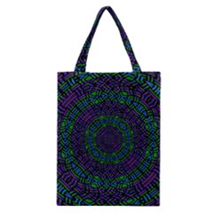 Texture Pattern Line Colorful Circle Art Background Design Decorative Symmetry Style Shape  Classic Tote Bag by Vaneshart