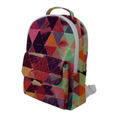 Geometric Pattern Art Flap Pocket Backpack (large) by Vaneshart