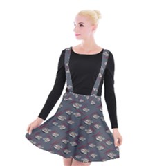 Sushi Pattern Suspender Skater Skirt by bloomingvinedesign