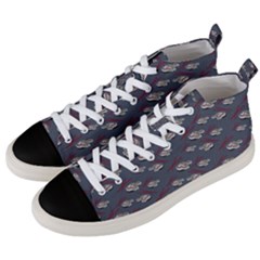 Sushi Pattern Men s Mid-top Canvas Sneakers by bloomingvinedesign