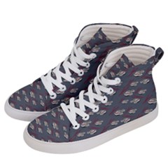 Sushi Pattern Men s Hi-top Skate Sneakers by bloomingvinedesign