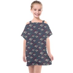 Sushi Pattern Kids  One Piece Chiffon Dress by bloomingvinedesign