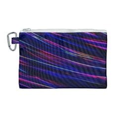 Nightlife Neon Techno Black Lamp Motion Green Street Dark Blurred Move Abstract Velocity Evening Tim Canvas Cosmetic Bag (large) by Vaneshart